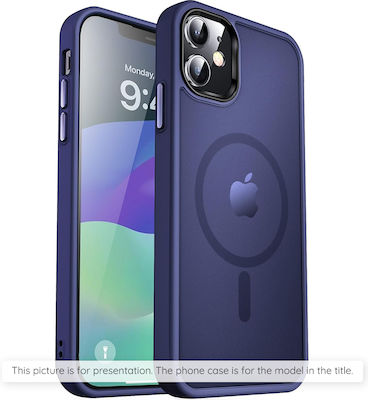 Techsuit Umschlag Rückseite Silikon Blau (iPhone 13)