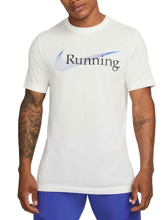 Nike Men's Athletic T-shirt Short Sleeve Dri-Fit White
