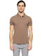 Polo T-shirt dark beige