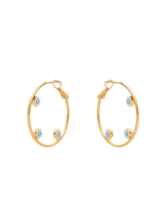 LifeLikes Earrings Hoops Gold Plated