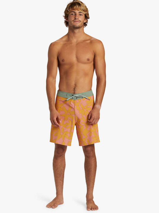 Quiksilver Surfsilk Straight Leg 18 Herren Badebekleidung Bermuda Orange