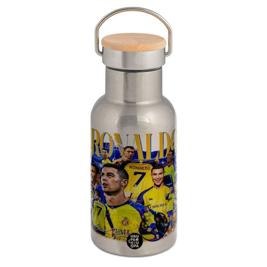 Koupakoupa Cristiano Ronaldo Al Nassr Stainless Steel Thermos Bottle 350ml Silver