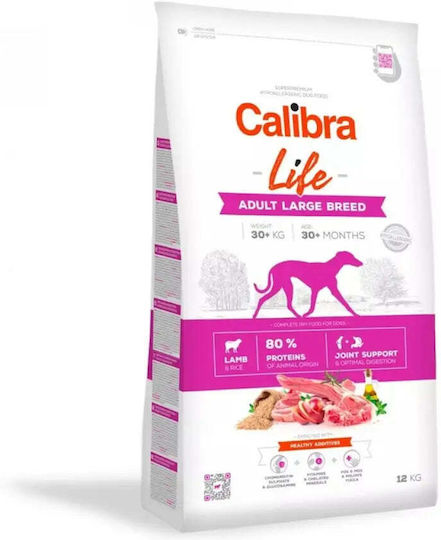 Calibra 12kg Ξηρά Τροφή χωρίς Σιτηρά & Γλουτένη για Ενήλικους Σκύλους Μεγαλόσωμων Φυλών με Αρνί