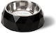 Glee Stainless Steel Bowl Food & Water for Dog & Cat with Base 350ml in Black Color