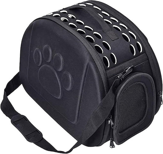 Geantă de umăr pentru transport câine / pisici Neagră M43xL32xA30cm.