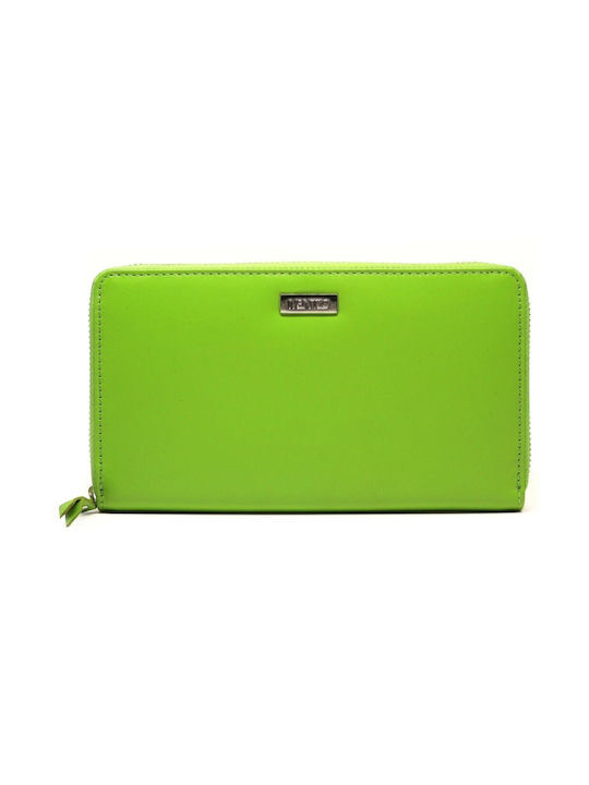 Mentzo Δερμάτινο Γυναικείο Πορτοφόλι με RFID Πράσινο