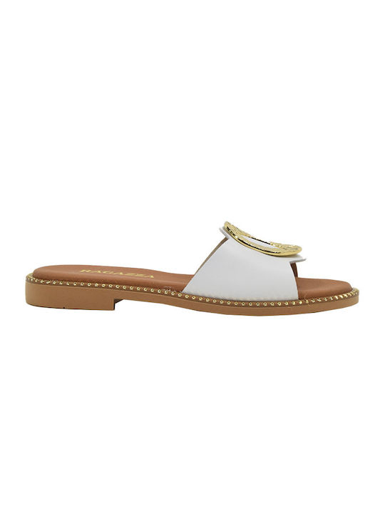 Ragazza Leather Women's Sandals White