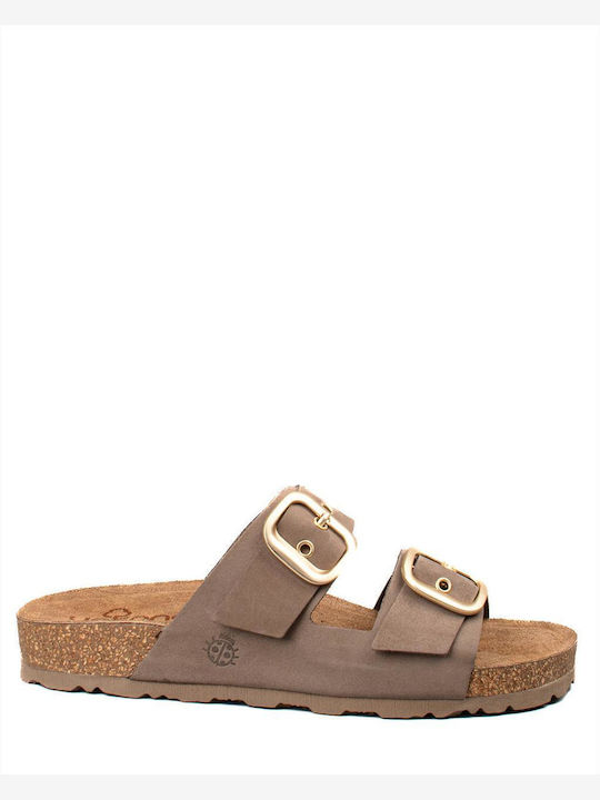 Yokono Women's Flat Sandals in Brown Color