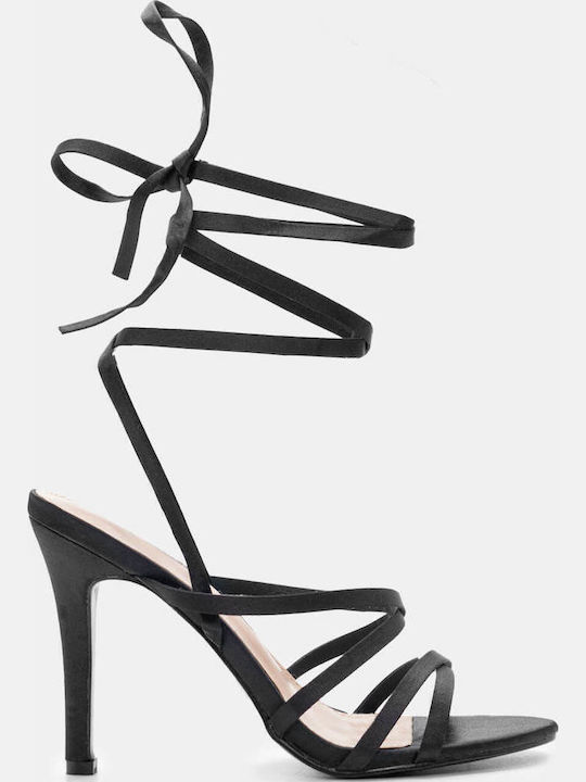 Luigi Fabric Sandals Black