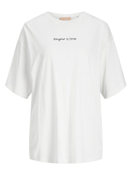 Jack & Jones Γυναικείο T-shirt Bright White