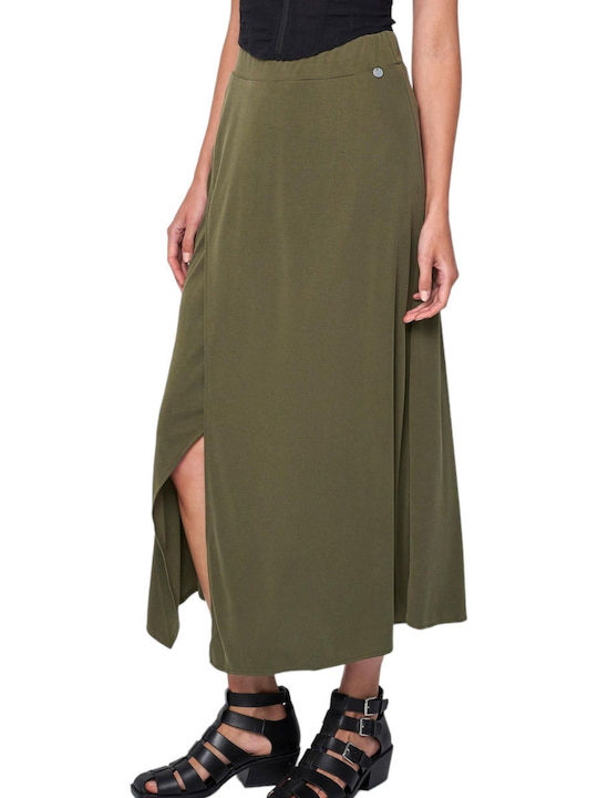 Ale - The Non Usual Casual Maxi Envelope Skirt Khaki