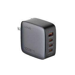 Ldnio Q408 US 100W με Καλώδιο USB-C - USB-C Ldnio Q408 US 100W με Καλώδιο USB-C - USB-C