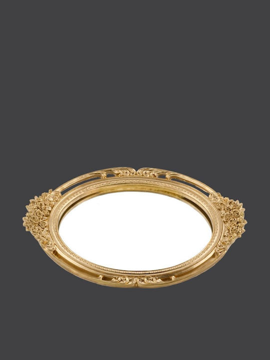 La Vista Wedding Tray with Mirror Gold 1pcs