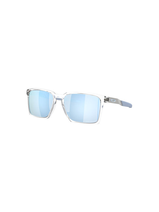Oakley Γυαλιά Ηλίου με Διάφανο Κοκκάλινο Σκελετό και Γαλάζιο Polarized Καθρέφτη Φακό OA9483-03
