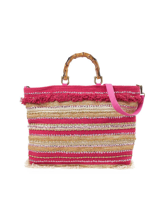 Verde Beach Bag Fuchsia