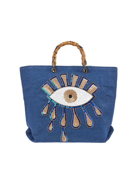 Verde Beach Bag Blue