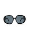 OJO Sunglasses Ghov Women's Sunglasses with Black Plastic Frame and Black Lens 39OTR22289