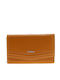 Large Leather Women's Wallet Classic with RFID Tabac Brown