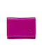 Lavor Small Leather Women's Wallet with RFID Φούξια