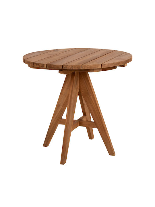 Rund Tisch aus Massivholz 80x80x75cm
