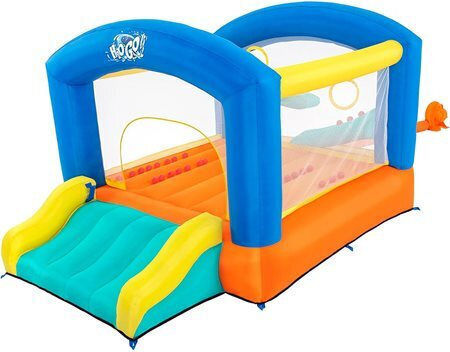 Bestway Saltea Gonflabilă H2OGO Leap & Play Cu Tobogan Gonflabil Și Tobogan Pentru Vârstă 3+ Ani