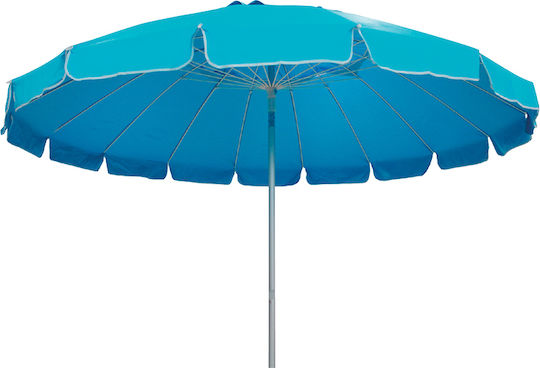 Solart Professional Beach Umbrella Solart Diameter Φ240cm & UPF50+ Protection Sea Blue