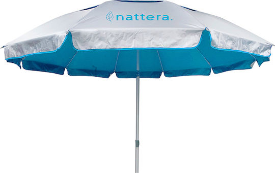 Ομπρέλα Παραλίας Naterra Φ2.2m Light Blue