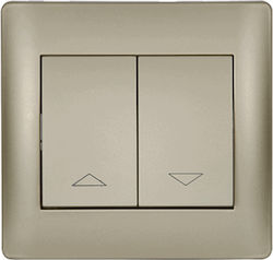 DIL Rhyme Recessed Wall Switch Rolling Shutters...