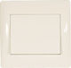 DIL Wall-mounted Electrical Switch Single with Frame Aller Retour White