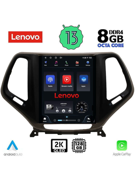 Lenovo Ηχοσύστημα Αυτοκινήτου 2DIN με Clima (Bluetooth/USB/AUX/WiFi/GPS/Apple-Carplay/Android-Auto) με Οθόνη Αφής 9.7"
