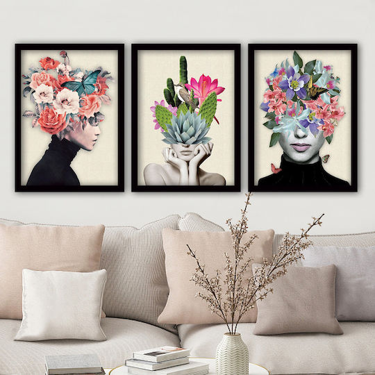 Megapap Flower Girls Πλαστικός 35x45 cm