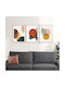 Megapap Circles Threefold Painting Wooden 50x70cm