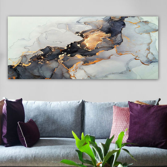 Megapap Abstract Golden Dream Картина Платнен 120x50см