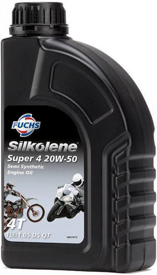Teilsynthetisch Motorradöl für Viertaktmotoren 20W-50 1Es