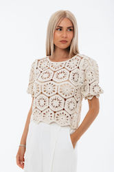 Freestyle Bluse Beige Freestyle Bluse Beige