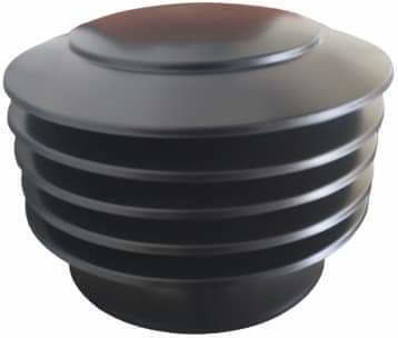 Rotinox Καπέλο Καπνοδόχου Inox 120mm Μαύρο