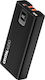 Crystal Audio PBK7K Power Bank 20000mAh 20W with USB-A Port and 2 USB-C Ports Power Delivery / Quick Charge 3.0 Black
