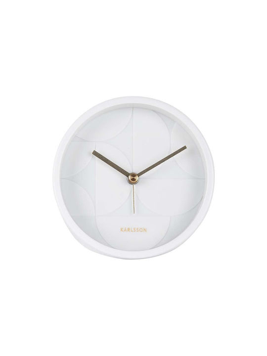 Karlsson Tabletop Clock with Alarm KA5949WH