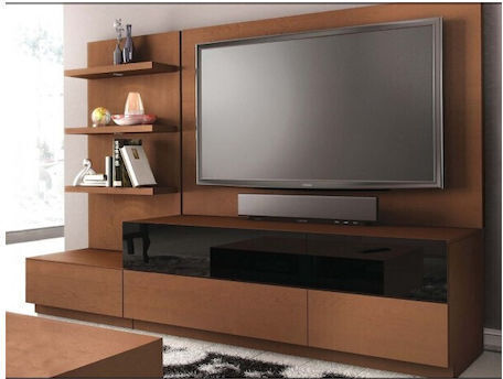 Holz Eichen TV-Einheit 180x44x90 Btp 125-22