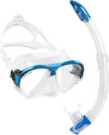 CressiSub Diving Mask Silicone with Breathing Tube Combo in Transparent color