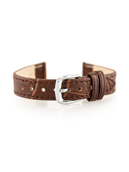 Pacific Leather Strap Brown 14mm