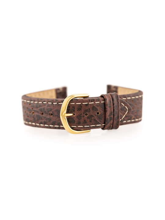 Bisset Leather Strap Brown 20mm