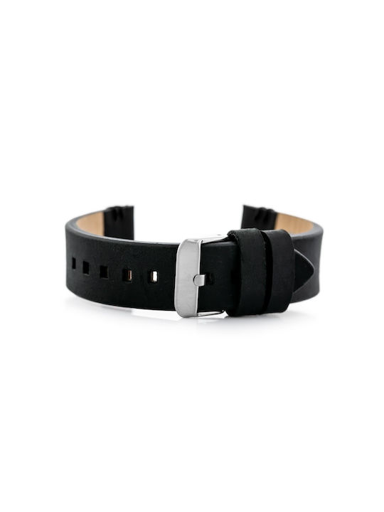 Pacific Leather Strap Black 20mm