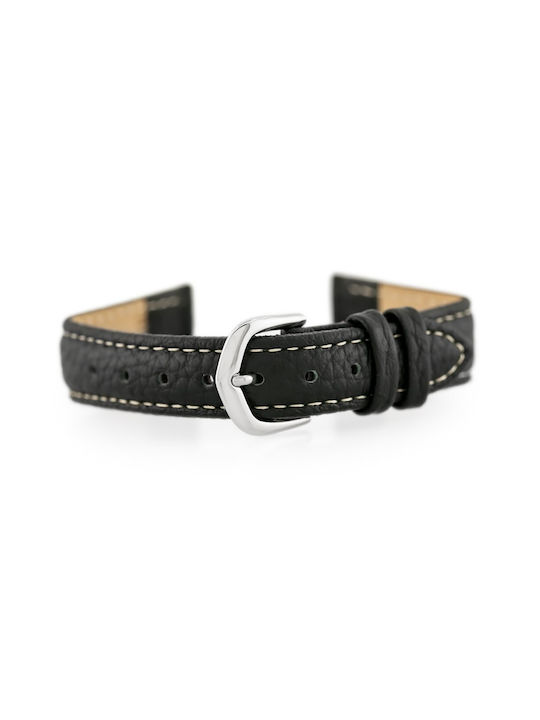 Bisset Leather Strap Black 14mm