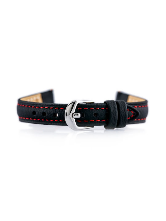 Bisset Curea din piele Negru 12mm