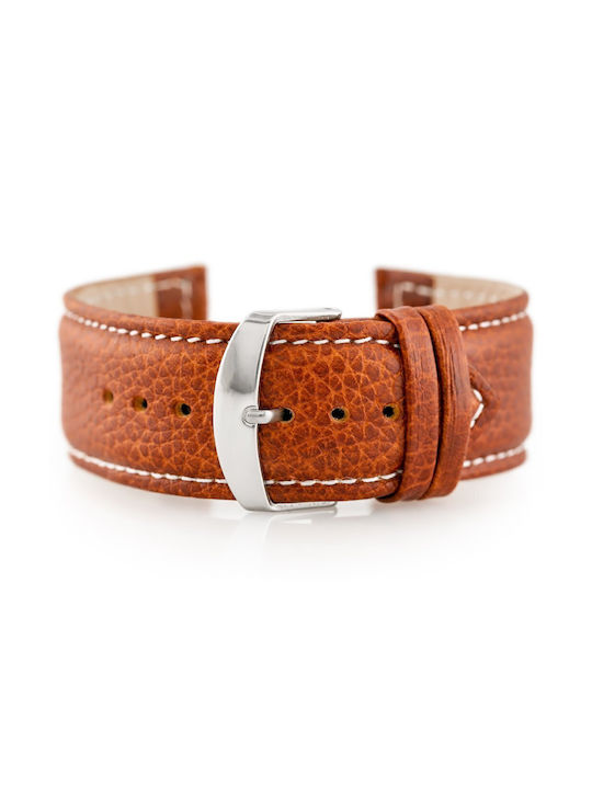 Pacific Leather Strap Brown 24mm