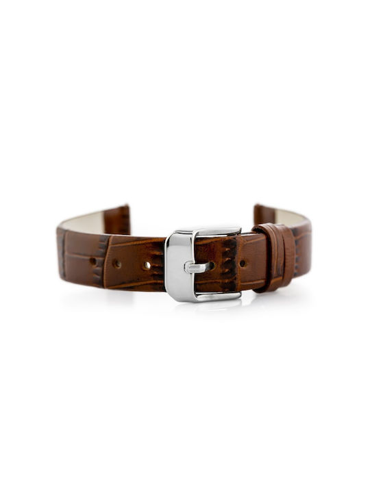 Pacific Leather Strap Brown 12mm