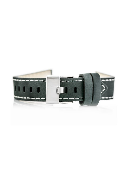 Pacific Leather Strap Gray 24mm