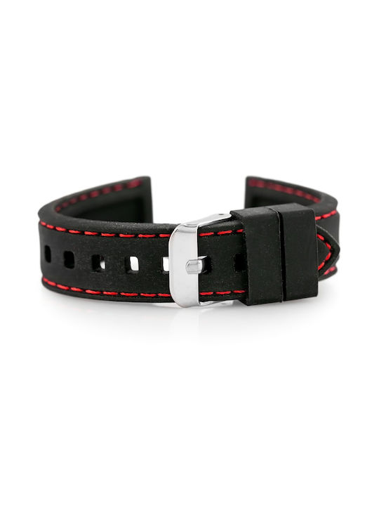 Pacific Rubber Strap Black 18mm