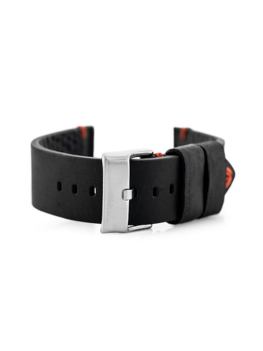 Pacific Leather Strap Black 20mm